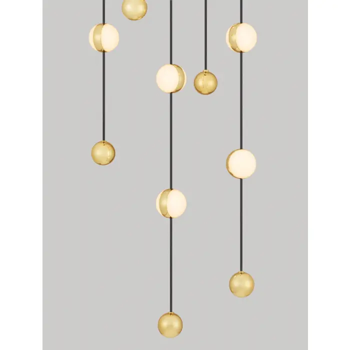 ALCINOE VISILICA LED/3000K/64W/4708Lm/CRNA & GOLD