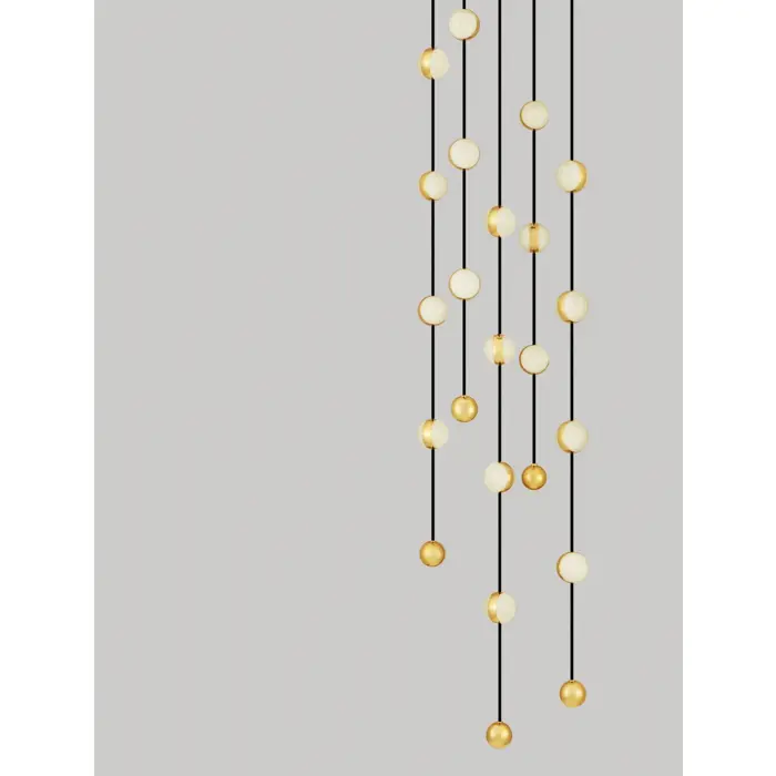 ALCINOE VISILICA LED/3000K/64W/4708Lm/CRNA & GOLD