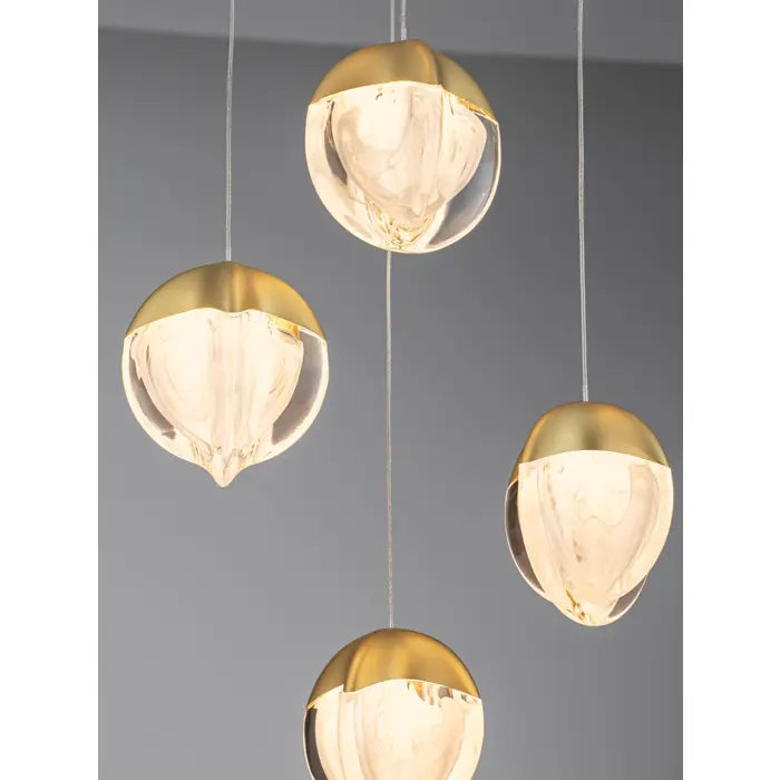ALICIA LED LUSTER 5X ZLATNA 25W 3000K IP20 TRIAC DIMABILNA