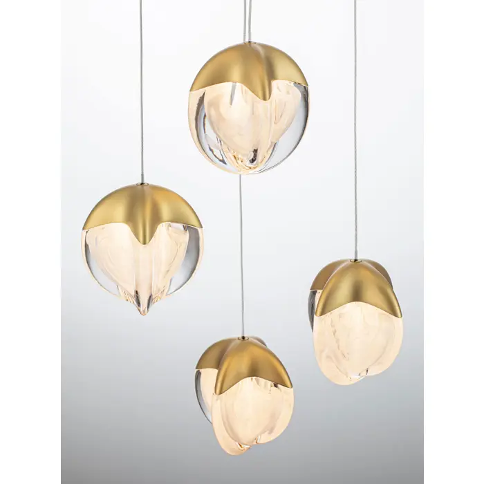 ALICIA LED LUSTER 5X ZLATNA 25W 3000K IP20 TRIAC DIMABILNA