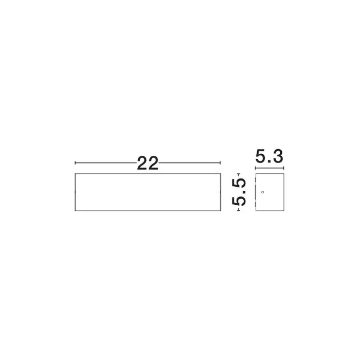 ALLURE VANJSKA ZIDNA LED SVJETILJKA 8Watt 502Lm IP65 3000K BIJELA