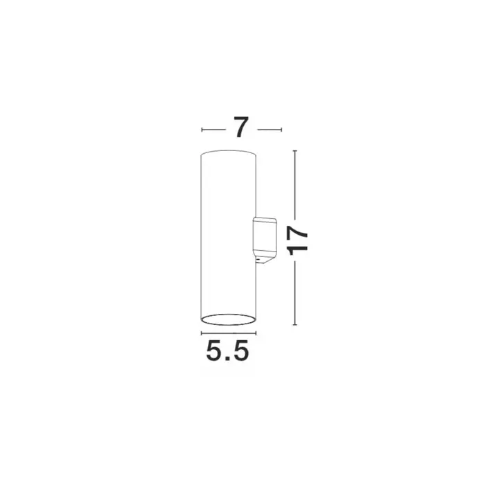ALP VANJSKA ZIDNA SVJETILJKA LED 2x10W/3000k/1857lm/IP65/CRNA