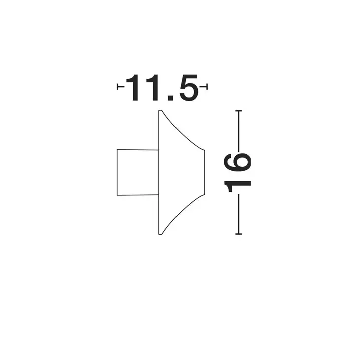 ALUX VANJSKA ZIDNA LED SVJETILJKA 11Watt 993Lm IP54 3000K BIJELA