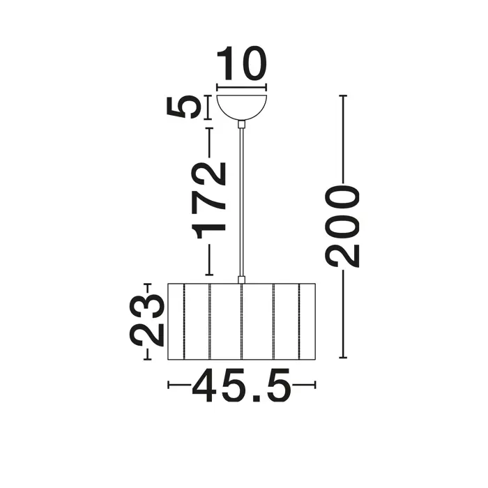 ALVE Smeđa Visilica Grlo E27 1x12 W IP20