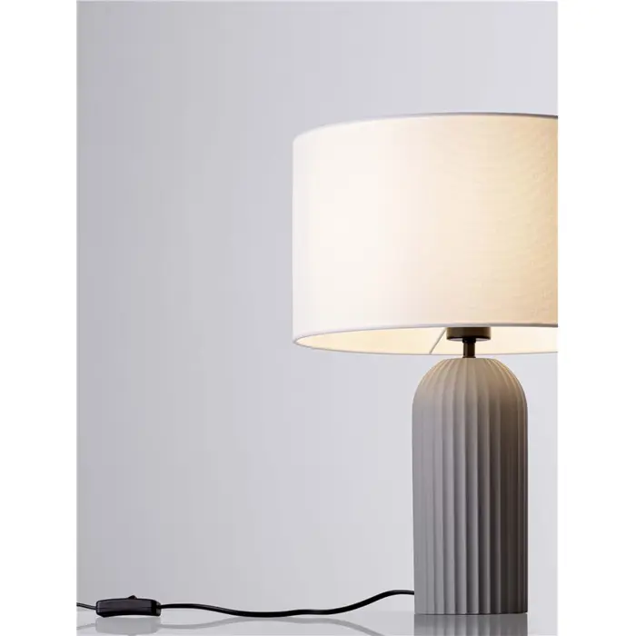 AMMOS STOLNA LAMPA E27/12W/SIVA I BIJELA