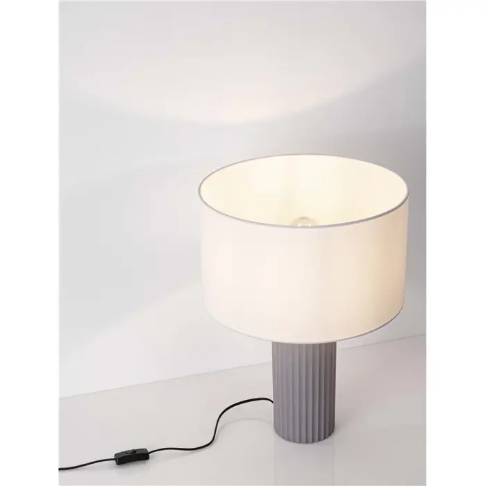 AMMOS STOLNA LAMPA E27/12W/SIVA I BIJELA