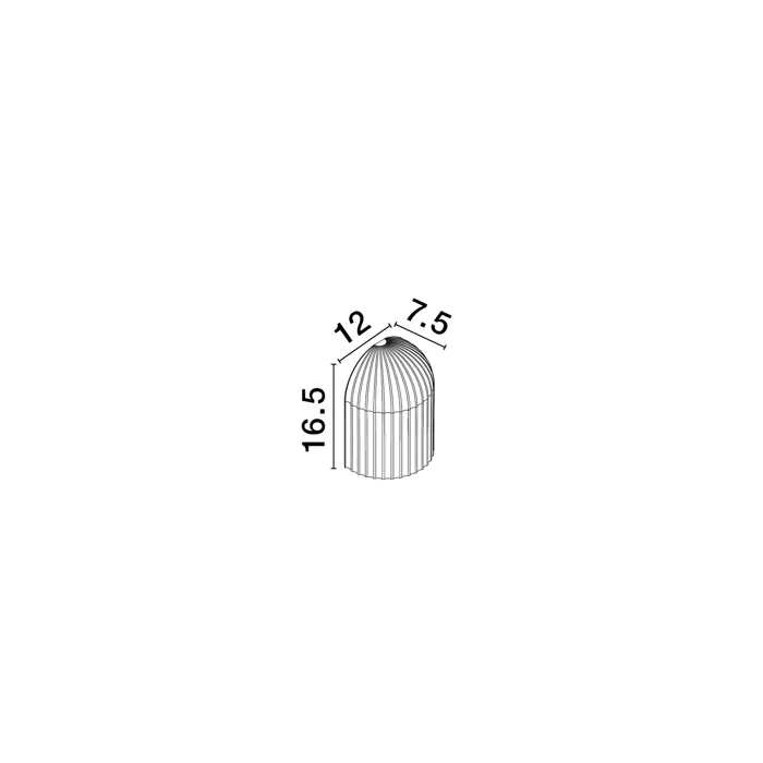 AMMOS ZIDNA LAMPA BIJELA GU10 1x10W IP20