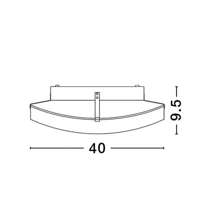 ANCO PLAFONSKA LAMPA E27 IP20/KROM/ BIJELA