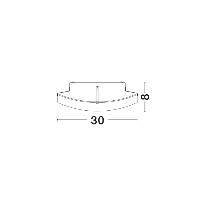 ANCO PLAFONSKA LAMPA E27 IP20/KROM/ BIJELA