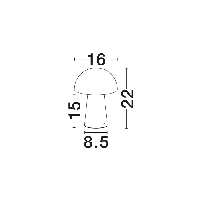 ANDE STOLNA LAMPA CRVENA LED 2W 129lm 3000K IP20