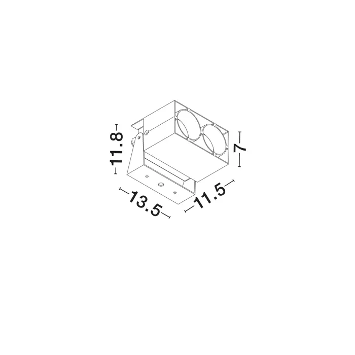 ANDER VANJSKA PODNA LED SVJETILJKA 10Watt 604Lm IP65 CCT 3000-4000-5000K CRNA