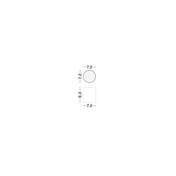 ANETO STROPNI REFLEKTOR SREBRNI LED 10W 600lm 3000K IP20