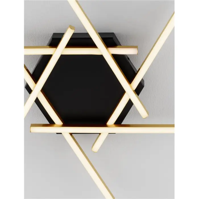 ANTAMA STROPNA LED LAMPA /3200K/43W/1611Lm/CRNA - ZLATNA