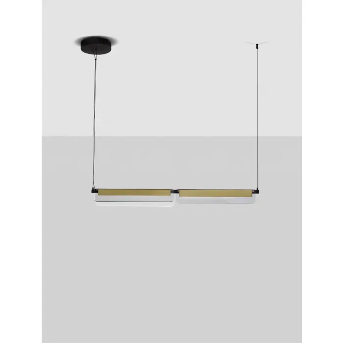 APNEA VISILICA LED/3000K/20W/2479Lm/CRNA & ZLATNA