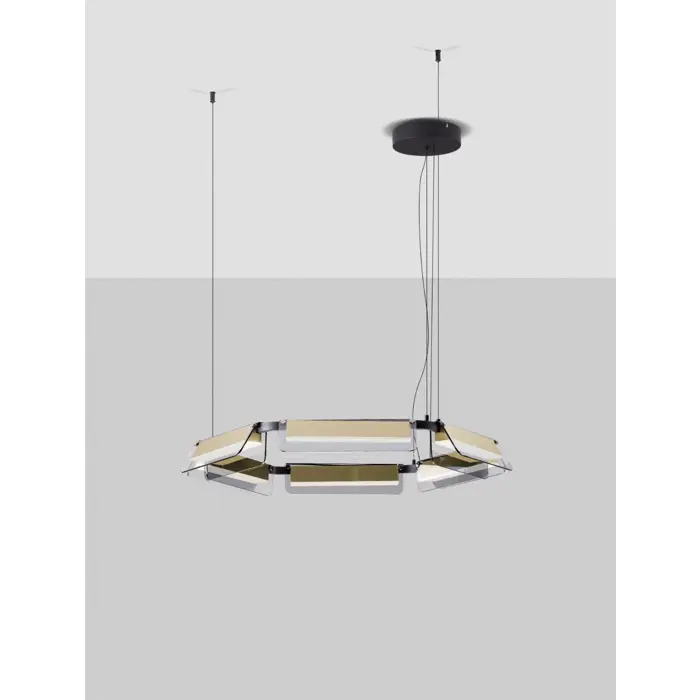 APNEA VISILICA LED/3000K/39W/4822Lm/CRNA & ZLATNA