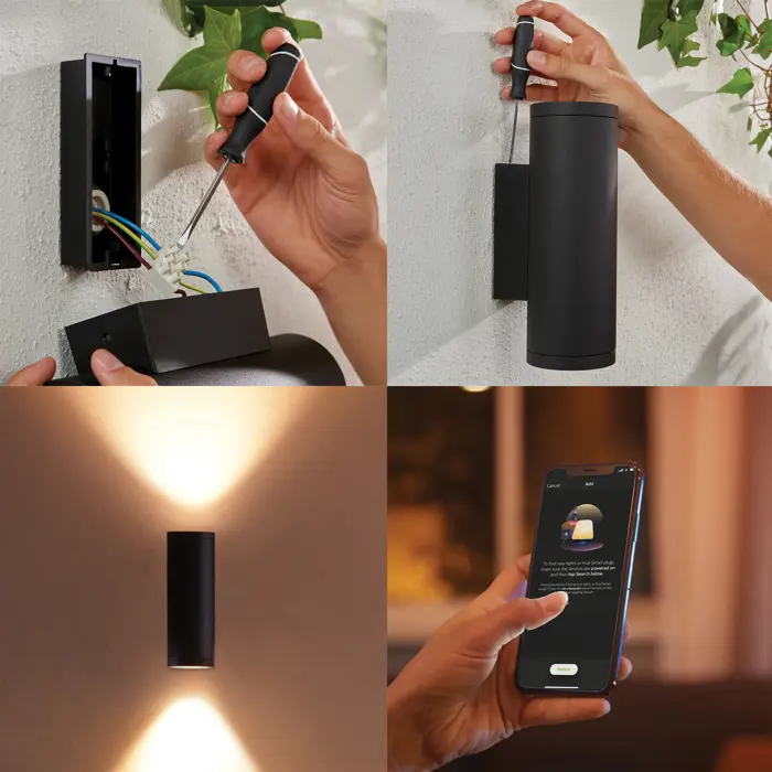 APPEAR PHILIPS HUE vanjski LED fenjer crni 2X (set 2 kom)