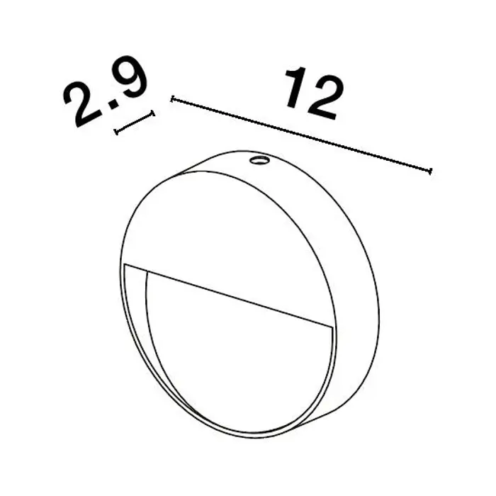 ARNE VANJSKA ZIDNA SVJETILJKA LED 1,5W/3000K/39lm/IP54/ANTRACIT