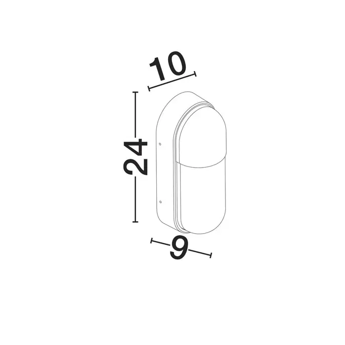 ARROW VANJSKA ZIDNA LED SVJETILJKA 9Watt 562Lm IP65 3000K