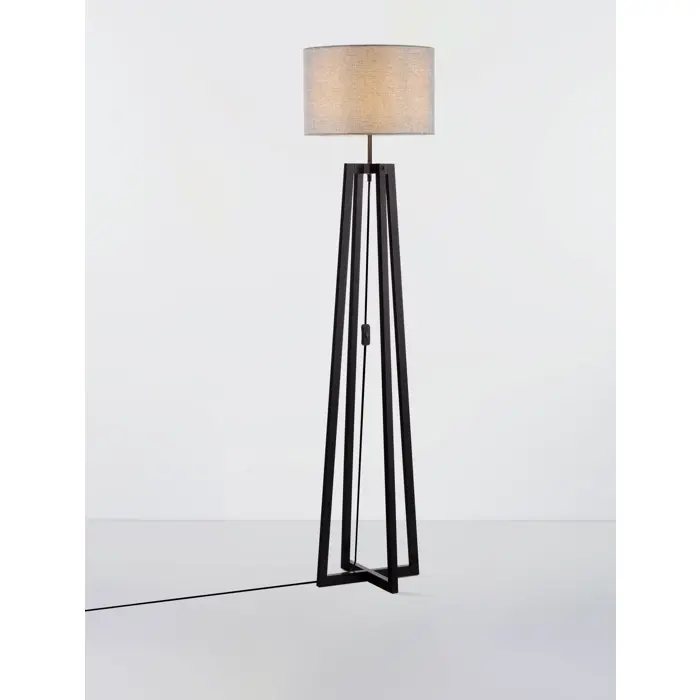 ARTIS STAJAĆA LAMPA E27/12W/CRNA & GRAY