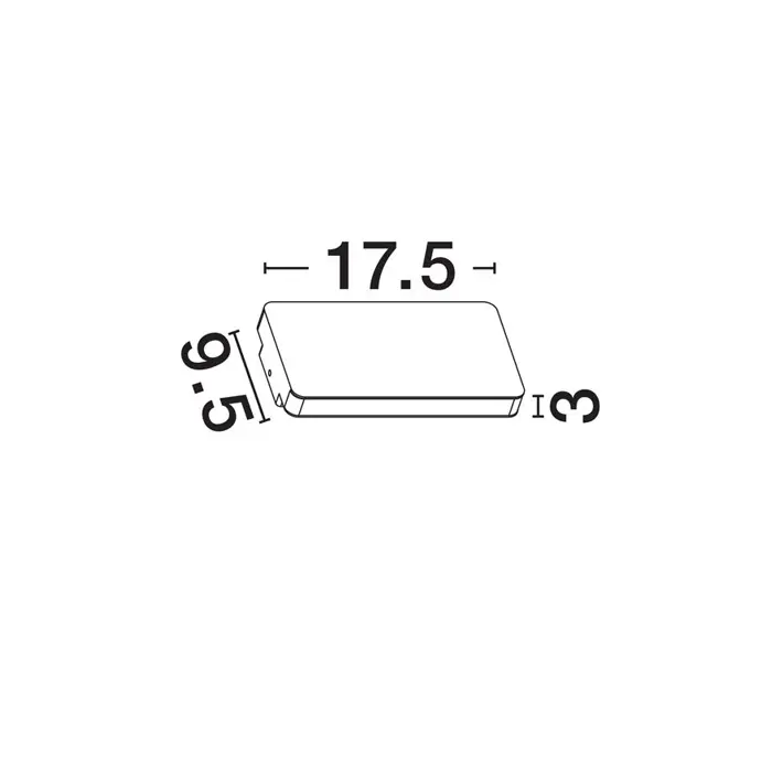 ARTU VANJSKA ZIDNA LED SVJETILJKA 10Watt 335Lm IP65 3000K CRNA