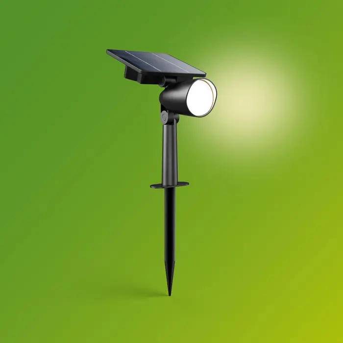 ASHLYN PHILIPS solarna LED svjetiljka SP 1.4W 27K crna