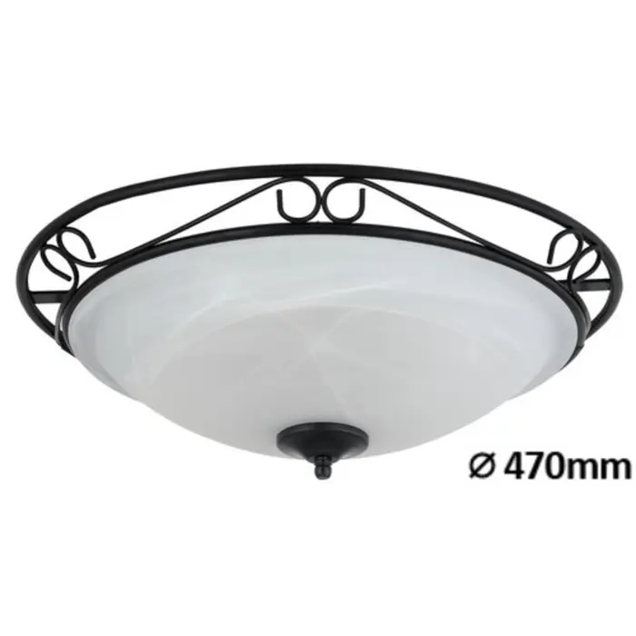 ATHEN STROPNA SVJETILJKA E27 3X MAX 60/CRNA/IP20
