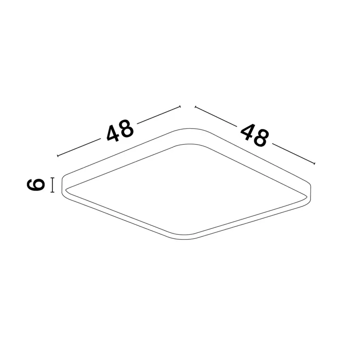 ATHOS PLAFONSKA SVJETILJKA LED 30W/3000K/1800lm/ /IP20/BIJELA