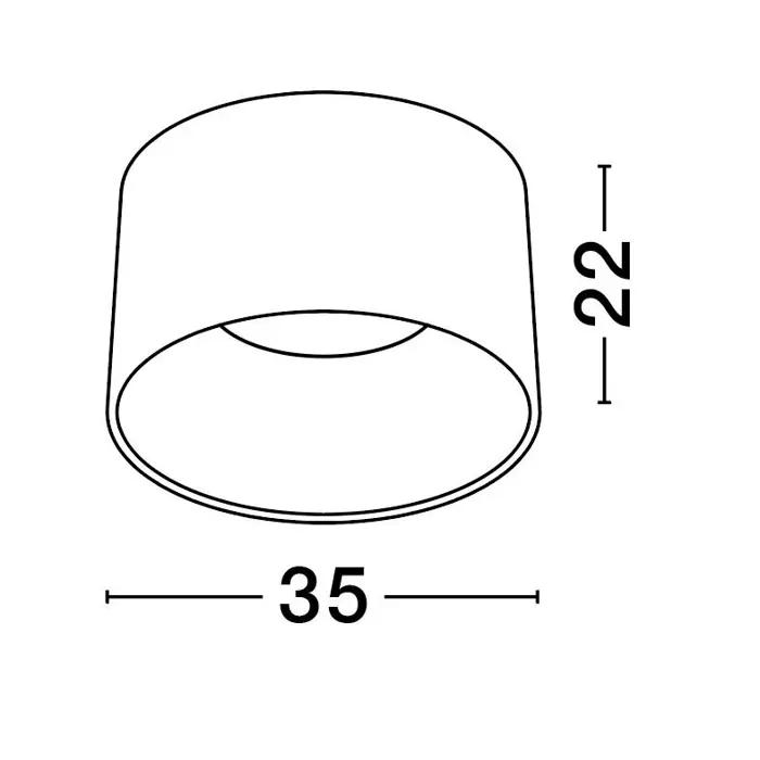 ATIL PLAFONJERA LED/3000K/24W/1268Lm/CRNA
