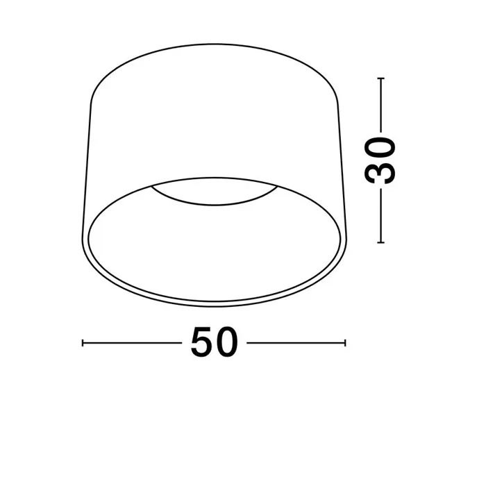 ATIL PLAFO LED/3000K/35W/2080Lm/BIJELA&CRNA