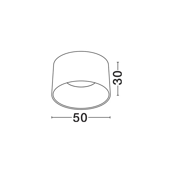 ATIL PLAFONJERA LED/3000K/35W/2080Lm/CRNA