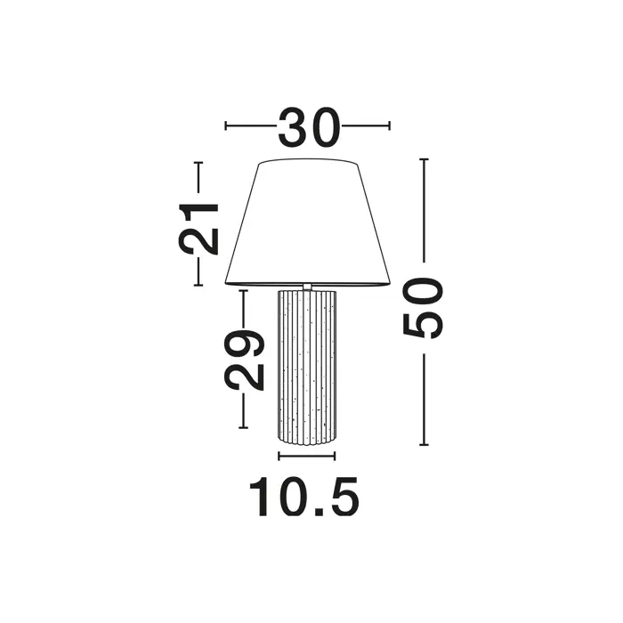 BACCO STOLNA LAMPA BEŽ LED E27 1x12Watt 100-240Volt
