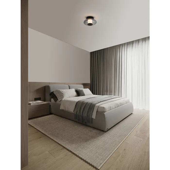 BALLET LED STROPNA LAMPA CRNA 8W 3000K IP20 TRIAC PRIGUŠLJIVA