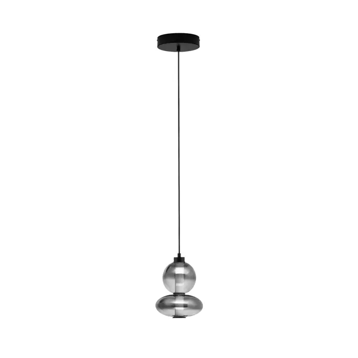 BALLY VISILICA LED/3000K/12W/1636Lm/CRNA & SMOKY GRAY