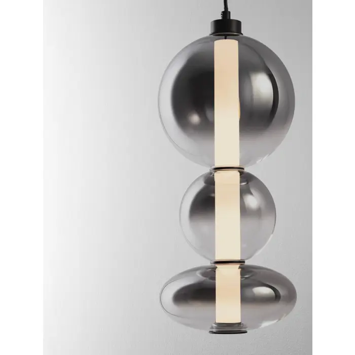 BALLY VISILICA LED/3000K/20W/2686Lm/CRNA & SMOKY GRAY