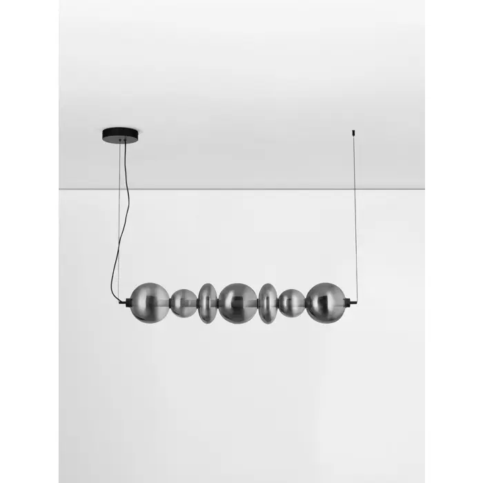 BALLY VISILICA LED/3000K/40W/5094Lm/CRNA & SMOKY GRAY