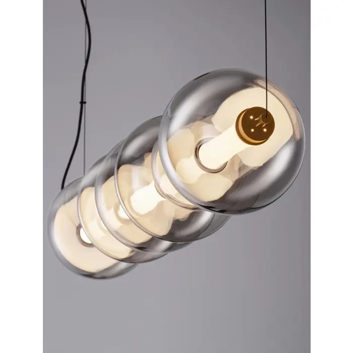 BALLY VISILICA LED/3000K/40W/5094Lm/CRNA & SMOKY GRAY