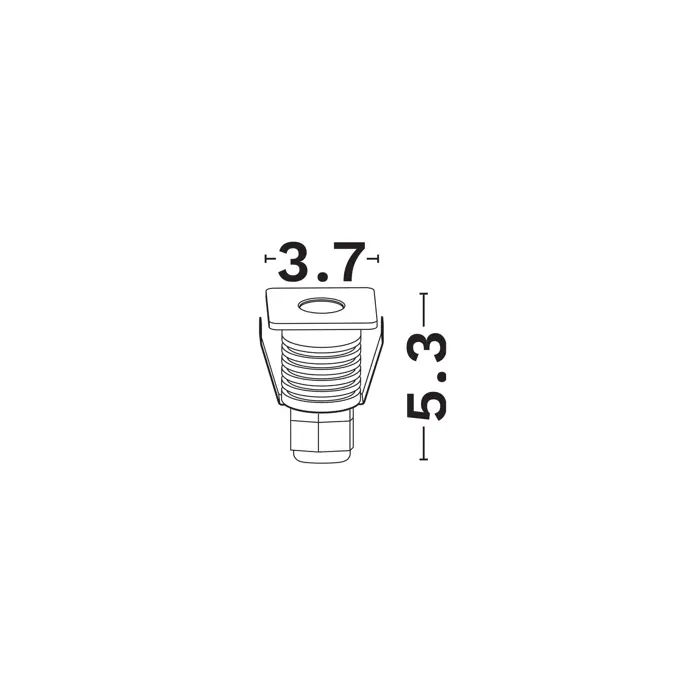 BANG SVJETILJKE ZA STEPENICE NIKAL 1W 3V Philips 60Lm 3000K IP67