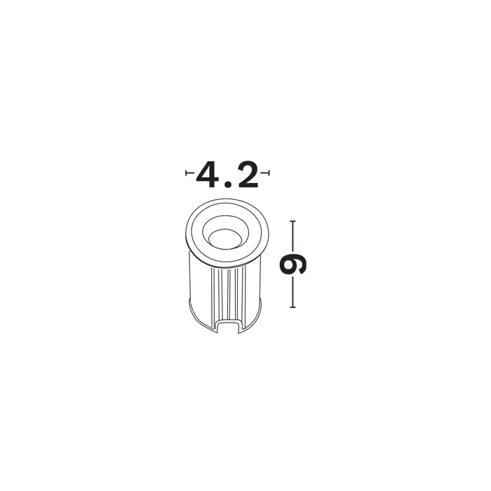 BANG UGRADBENA SVJETILJKA LED/1W/3000K/60lm/42°/240V IP67 NIKL