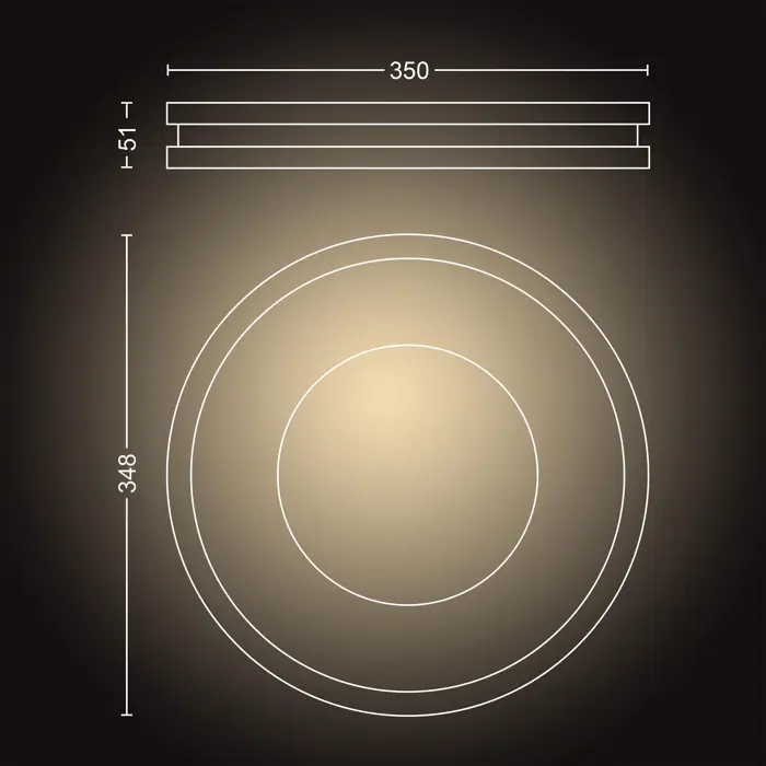 BEING aluminij PHILIPS HUE pametna LED stropna svjetiljka