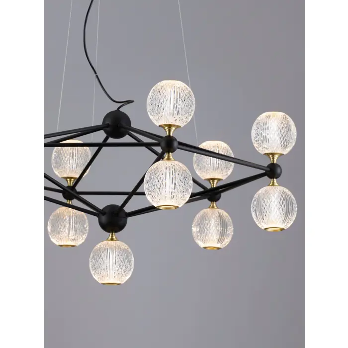 BELINDA VISILICA LED 53W/3000K/2983,57lm/DIMM/IP20/CRNA