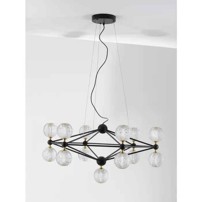 BELINDA VISILICA LED 53W/3000K/2983,57lm/DIMM/IP20/CRNA