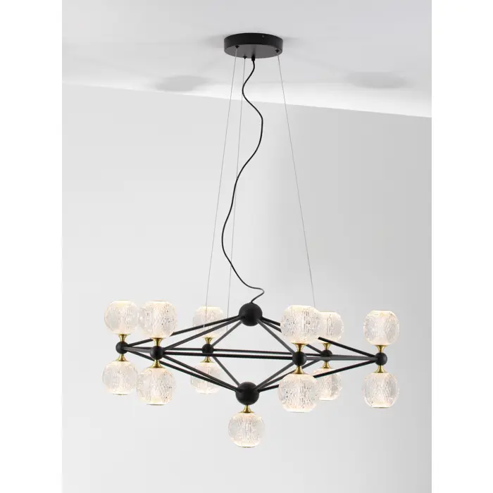 BELINDA VISILICA LED 53W/3000K/2983,57lm/DIMM/IP20/CRNA