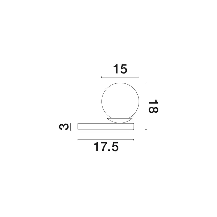 BESON STOLNA LAMPA E14 IP20/SIVA