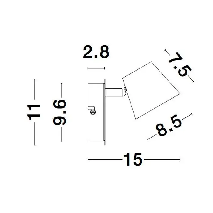 BIAGIO REFLEKTOR LED 6W/3000K/310lm/IP20/BIJELA