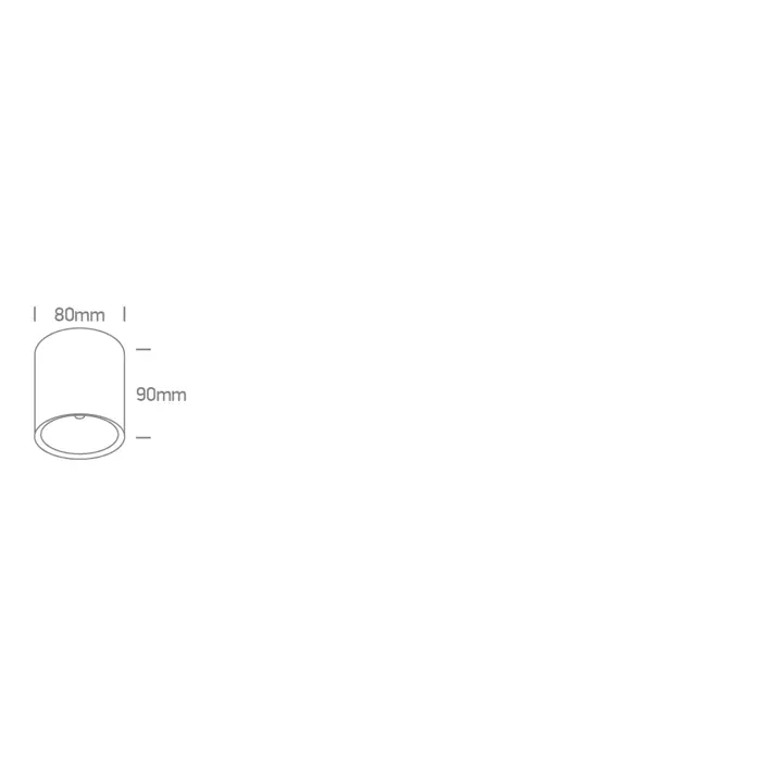 BIJELA STROPNA LED SVJETILJKA 12W 3000K IP65 230V 1200lm DARK LIGHT