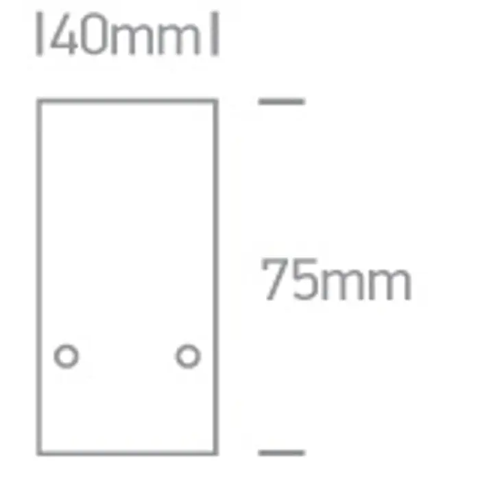 MAGNETNA ŠINA 48V/1m NADGRADNA MAXI 75×40mm BIJELA