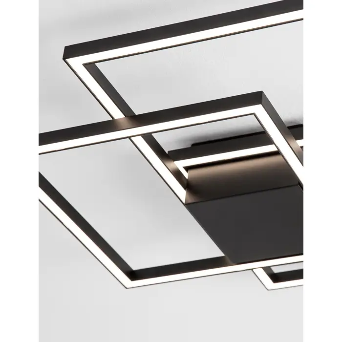 BILBAO PLAFONSKA SVJETILJKA LED 42W/3000K/2650lm/IP20/CRNA