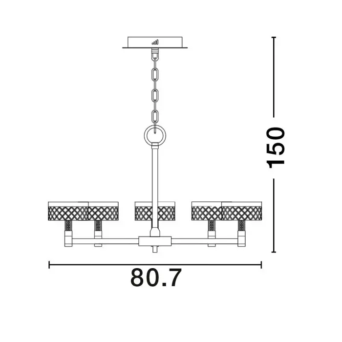 BION VISILICA LED/3000K/48W/3094Lm/BRASS GOLD