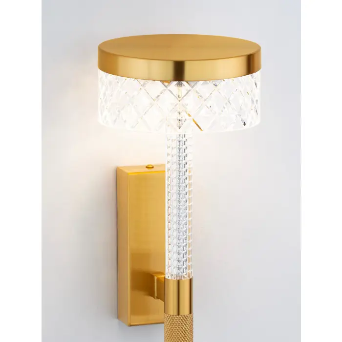 BION ZIDNA LAMPA LED/3000K/8W/490Lm/BRASS GOLD