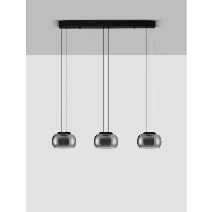 BIOS VISILICA LED /3000K/25W/1515Lm/CRNA & SMOKY GRAY